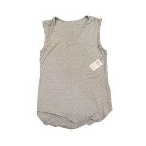 Amazon Essentials Grey V-Neck Sleeveless Tank Top EcoVero Viscose Womens Size M